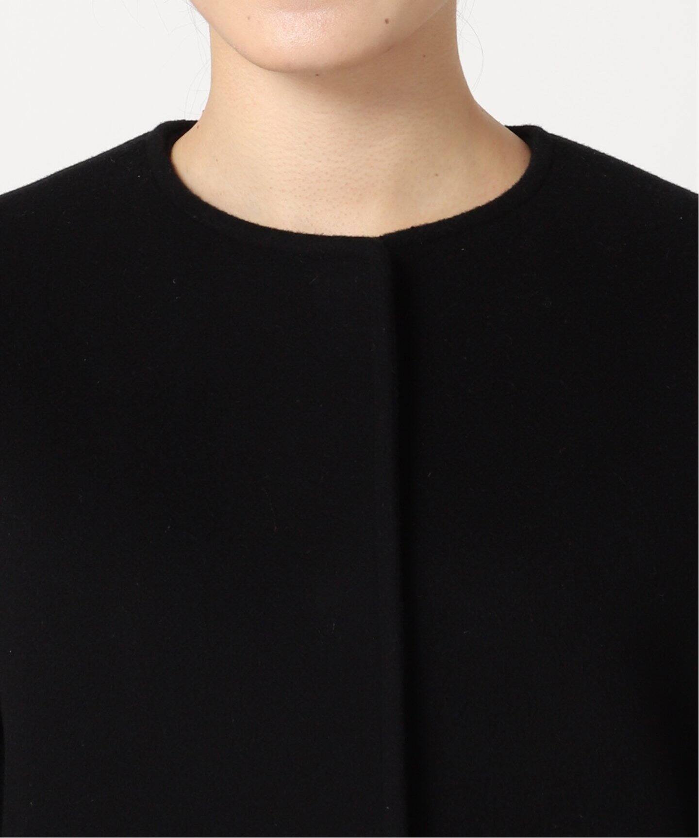 スーパー140ビーバーノーカラーショートコート⭐︎ブラック38⭐︎ 追加2》スーパー140ビーバーノーカラーショートコート（ノーカラー