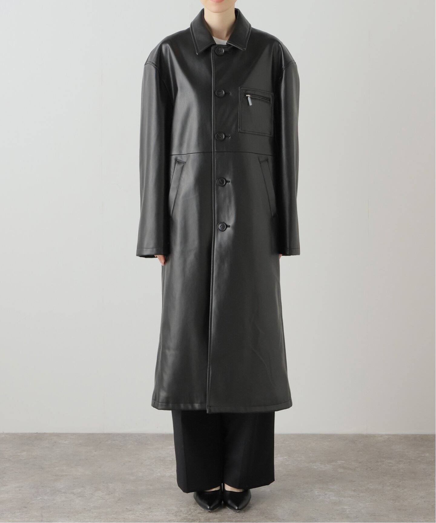 A0685S てひどい OUAT OFFICE COAT レザーコート 3