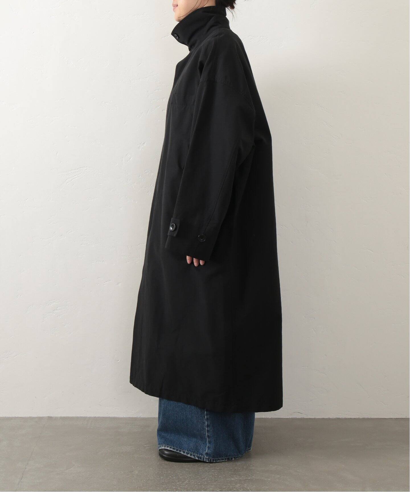 グログランワッシャー スタンドコート（その他ブルゾン／アウター  