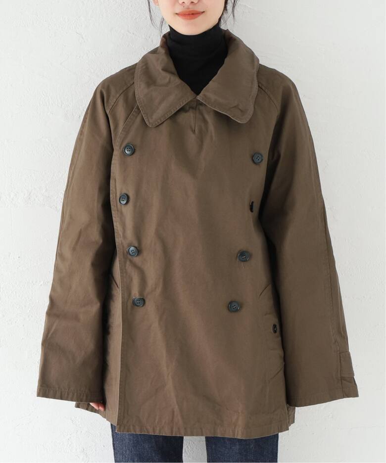 HTS / エイチティーエス】DOUBLE OVER HALF COAT（トレンチコート 