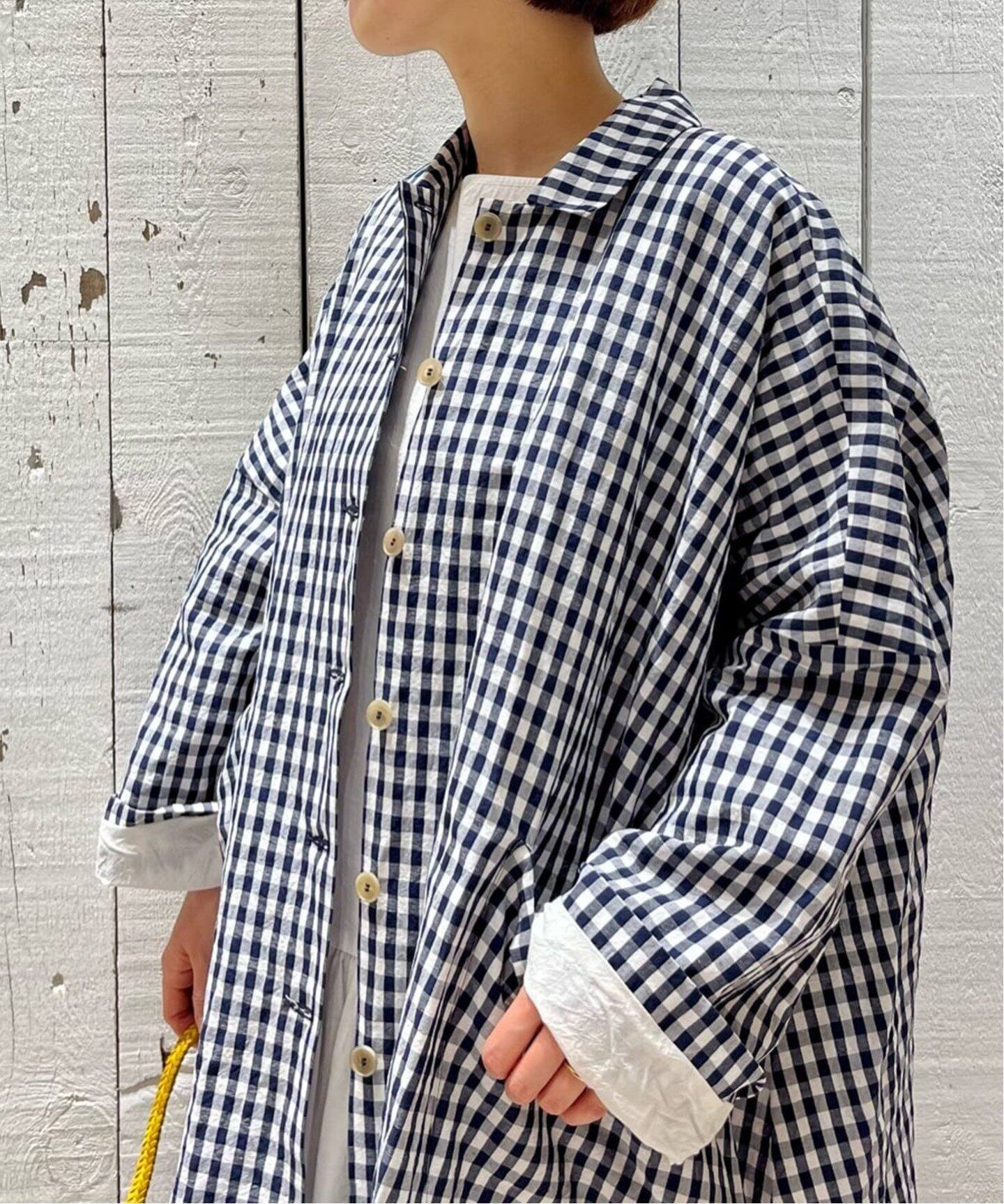 apuntob/アプントビー】 COAT VICHY LINEN AND COTTON（その他ブルゾン  