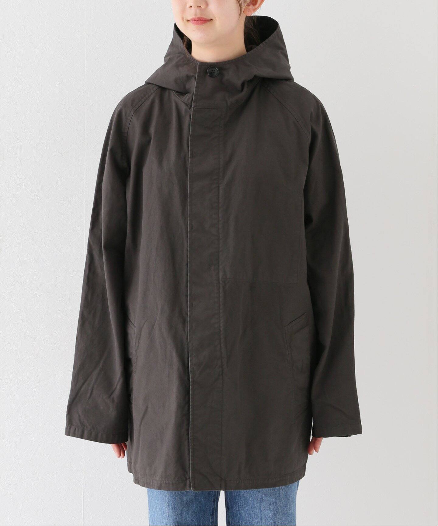 HTS / エイチティーエス】COTTON TWILL HOODED COAT（フードコート 