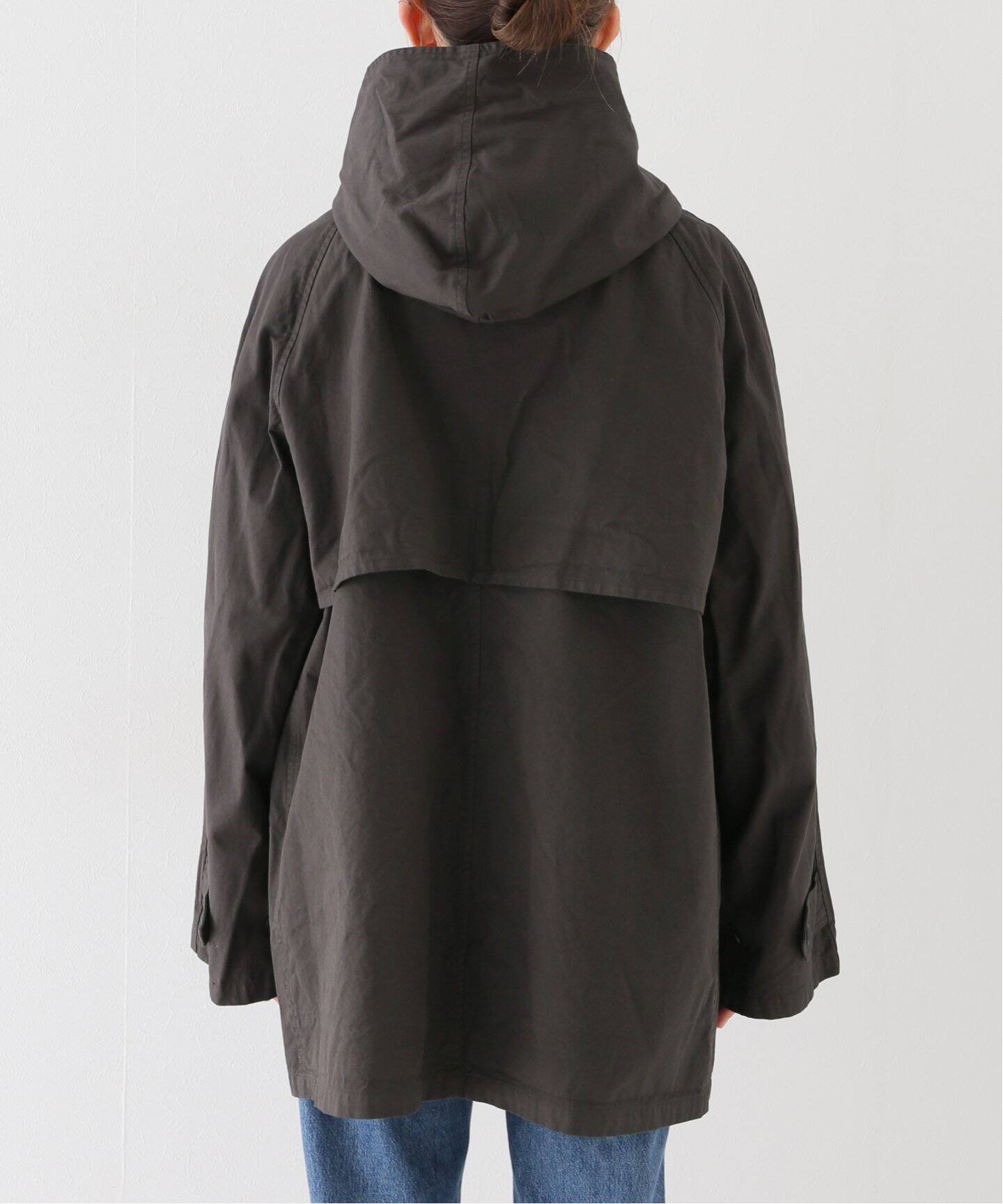 HTS / エイチティーエス】COTTON TWILL HOODED COAT（フードコート 