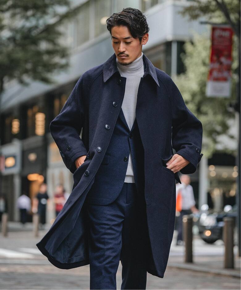J.FERRY リアル ファー ステンカラーコート 大きいサイズ aライン HIGH 