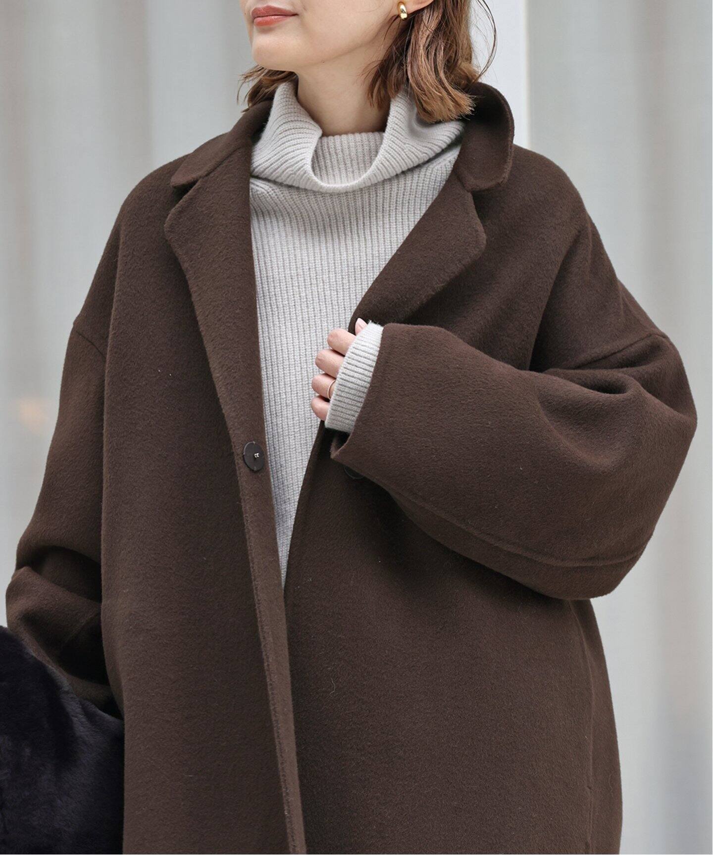 ウールアンゴラリバーコート（チェスターコート）｜Deuxieme Classe  