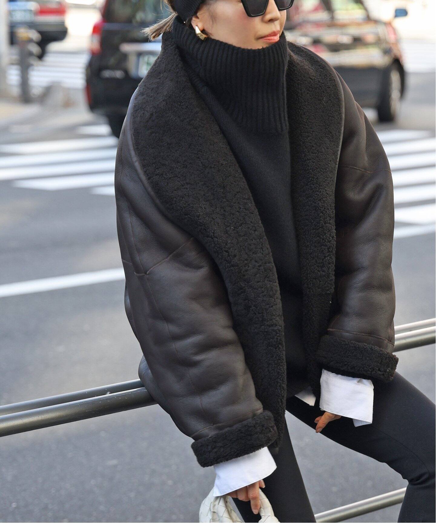 GUSHLOW＆COLE/ガシュロウアンドコール】SHEARLING MIDI コート 