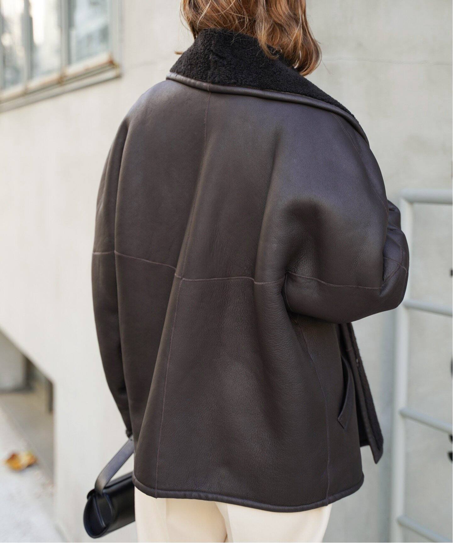 GUSHLOW＆COLE/ガシュロウアンドコール】SHEARLING MIDI コート  