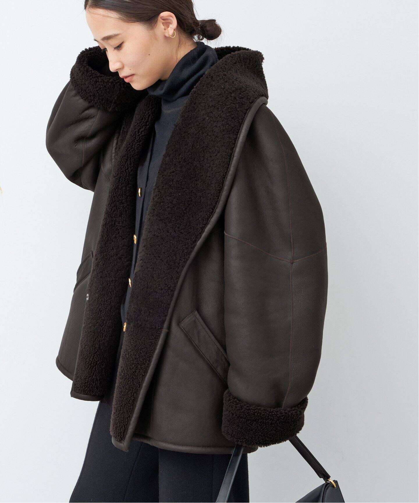 GUSHLOW＆COLE/ガシュロウアンドコール】SHEARLING MIDI コート  