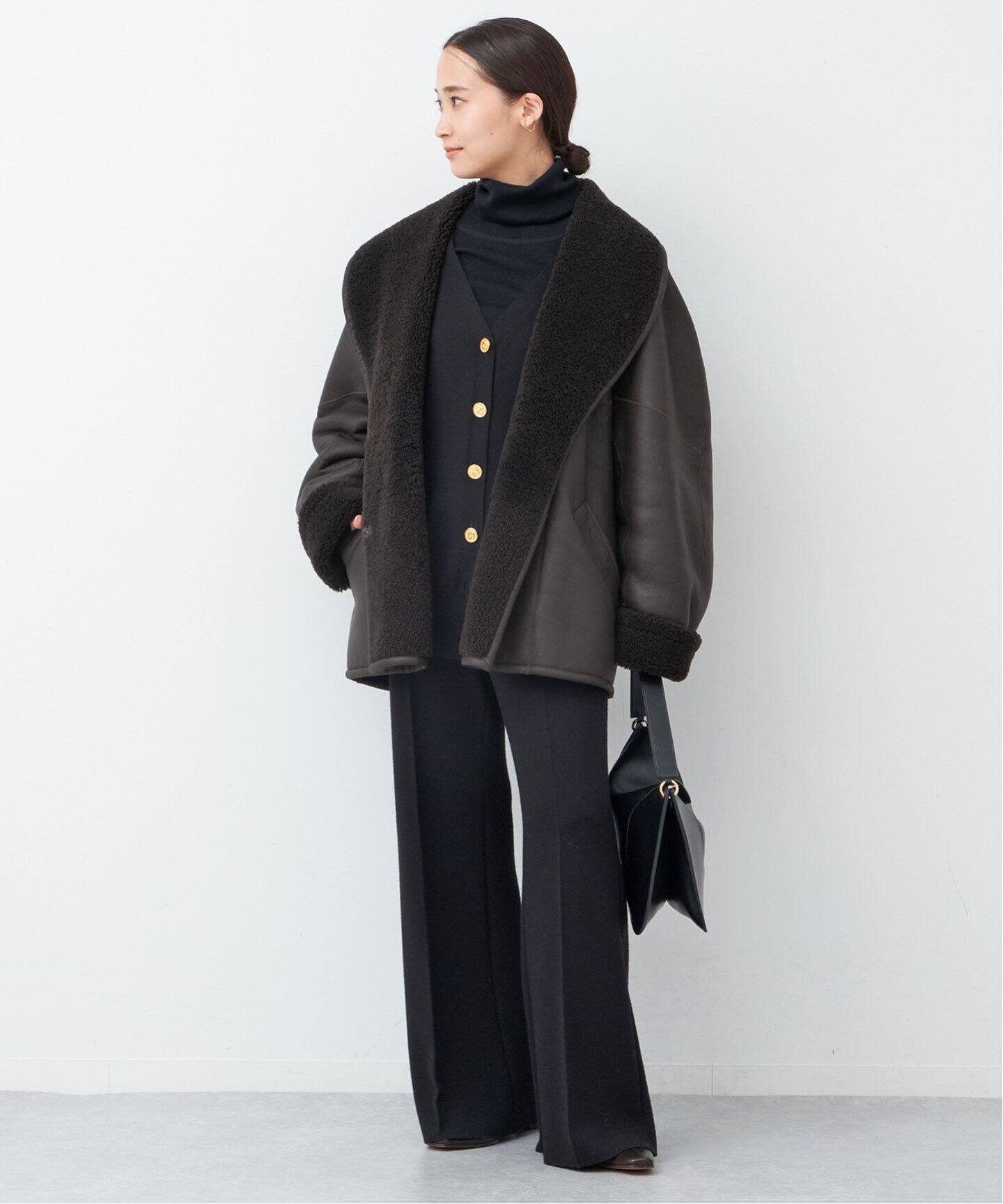 GUSHLOW＆COLE/ガシュロウアンドコール】SHEARLING MIDI コート 
