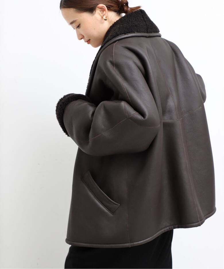 未使用 あいまい GUSHLOW&COLE ムートンコート 定価27万5000円 tax