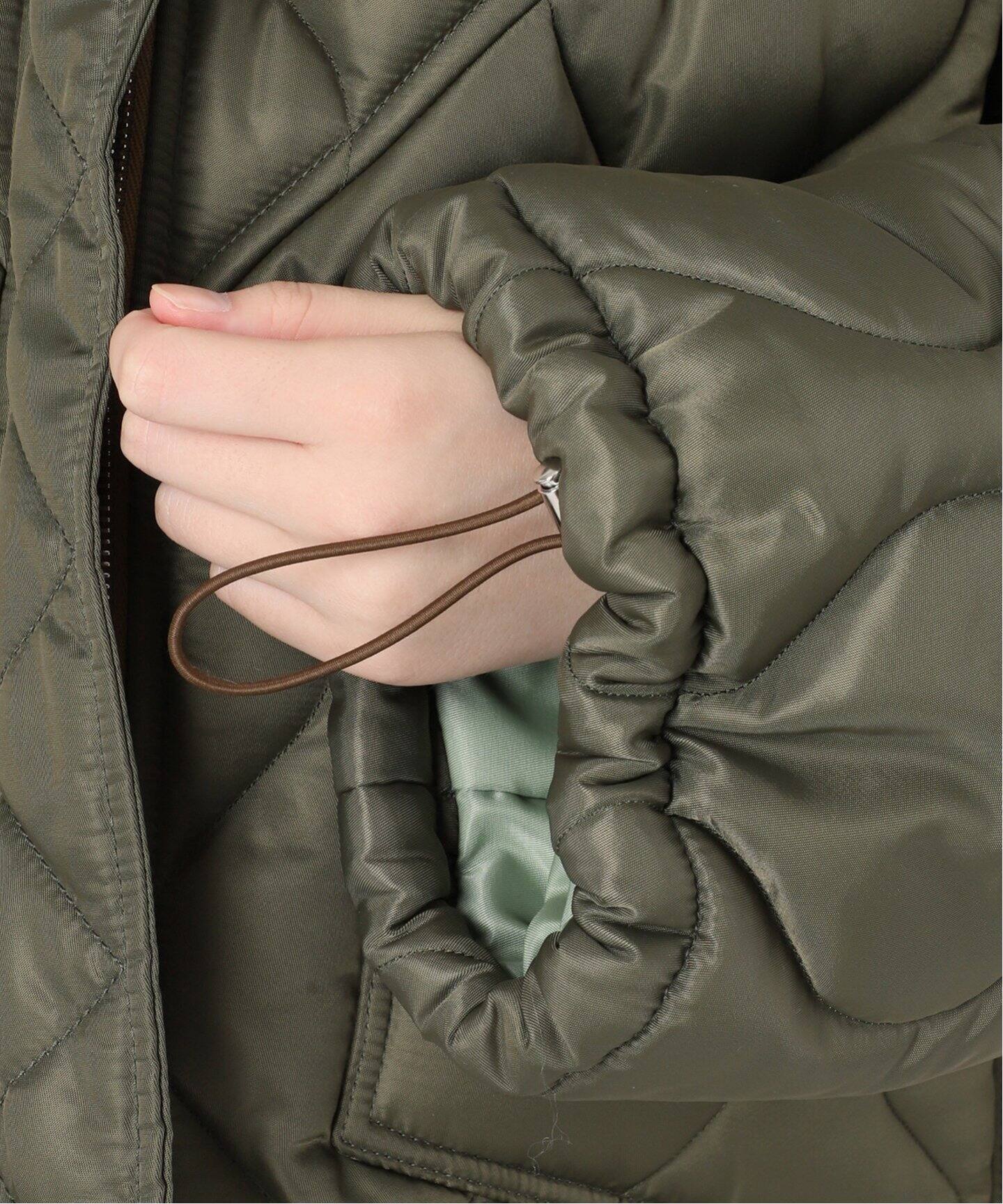 BLANCHA/ブランカ】 Nylon fabric shearling bomber（中綿 