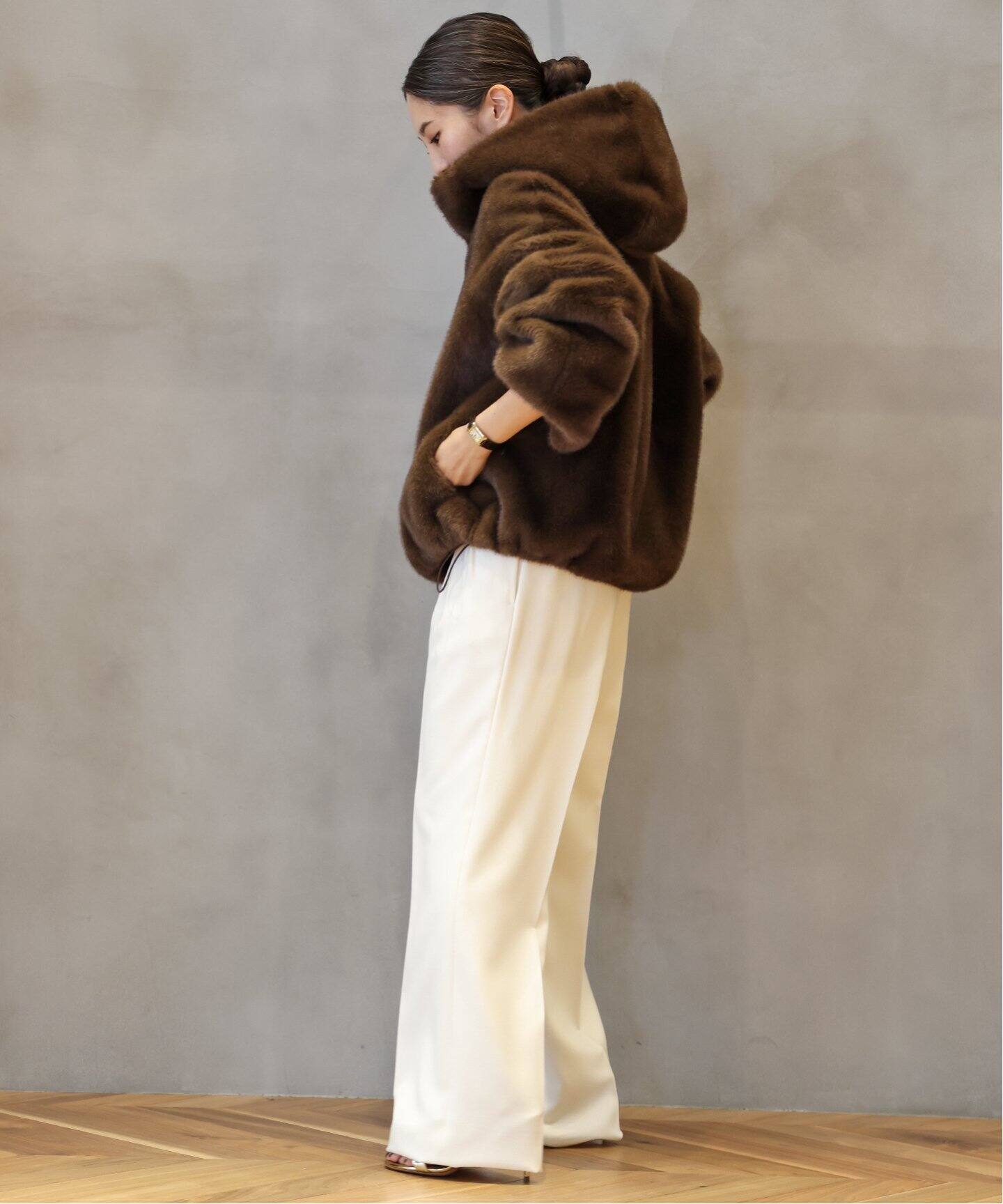 MY WHITE/マイホワイト】 BROWN ブルゾン（その他ブルゾン／アウター  