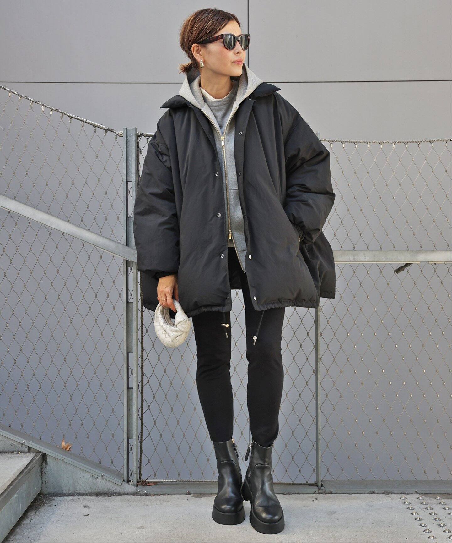 CALUX/キャラクス】 PUFFER COACH JACKET（ダウンジャケット  