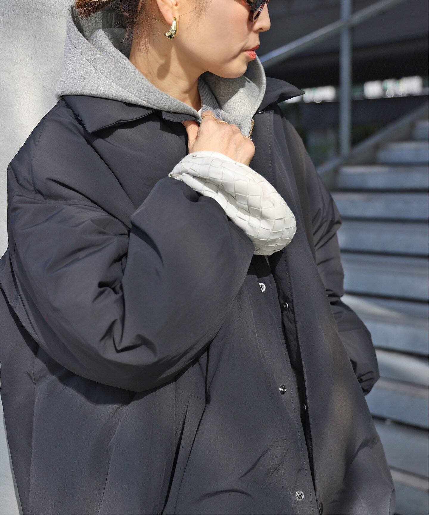 CALUX/キャラクス】 PUFFER COACH JACKET（ダウンジャケット 