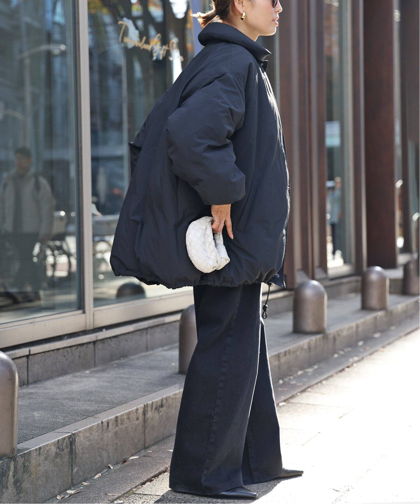 CALUX/キャラクス】 PUFFER COACH JACKET（ダウンジャケット 