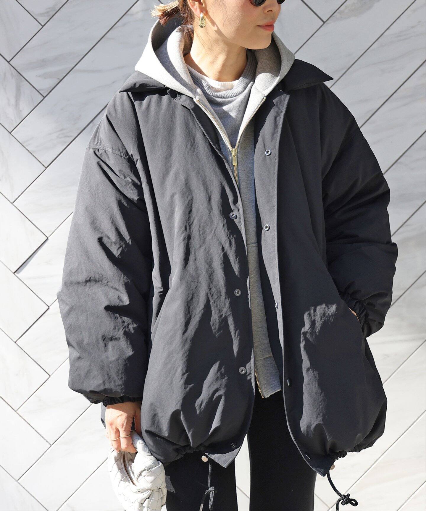 CALUX/キャラクス】 PUFFER COACH JACKET（ダウンジャケット  