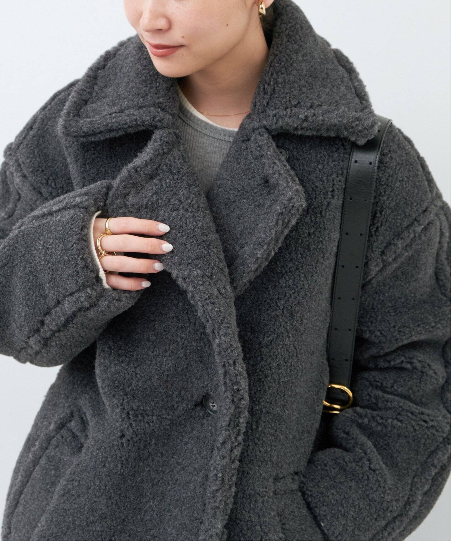 CINOH/チノ】BOA コクーンコート（ボア・フリース）｜Deuxieme Classe  