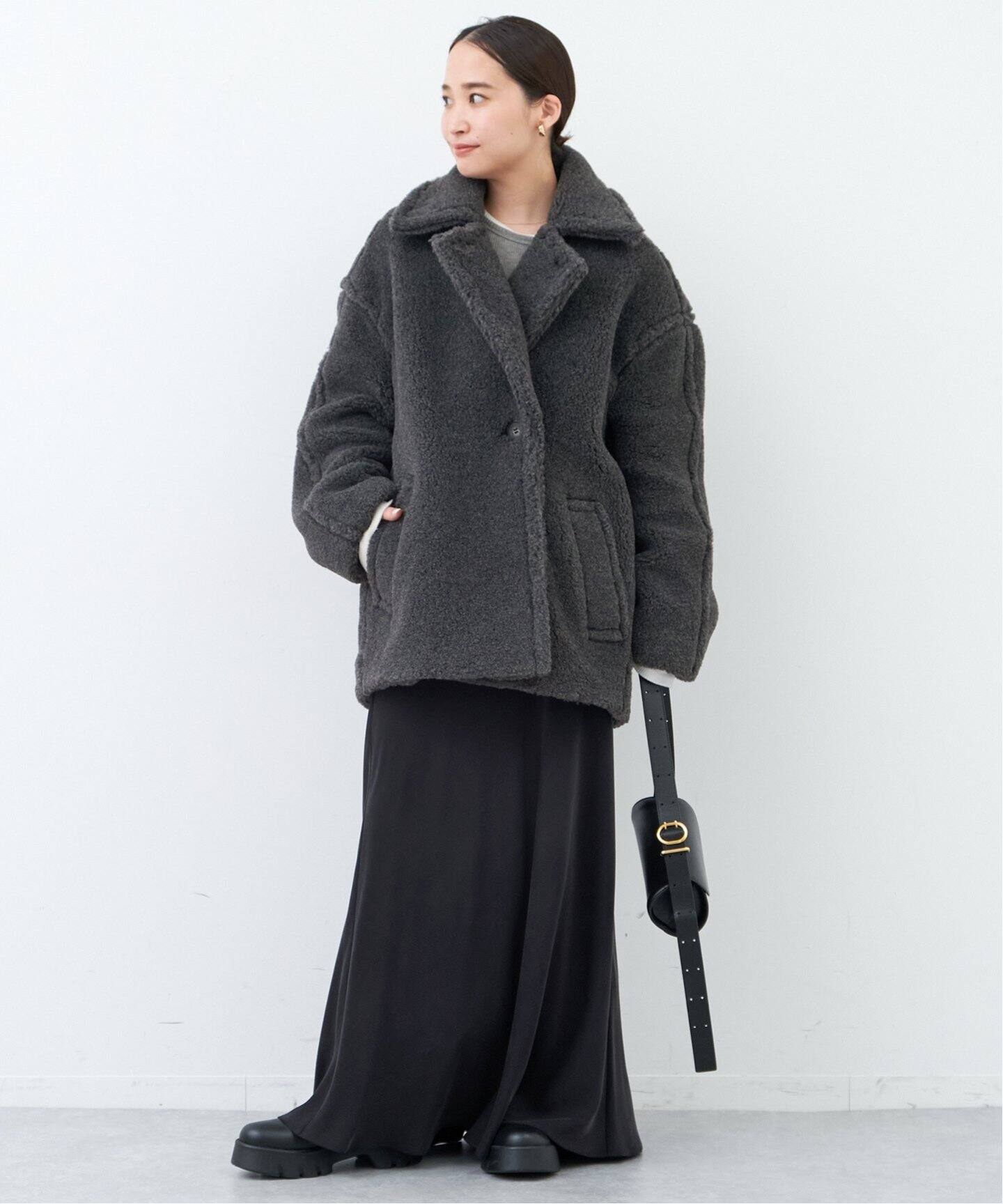 CINOH/チノ】BOA コクーンコート（ボア・フリース）｜Deuxieme Classe  