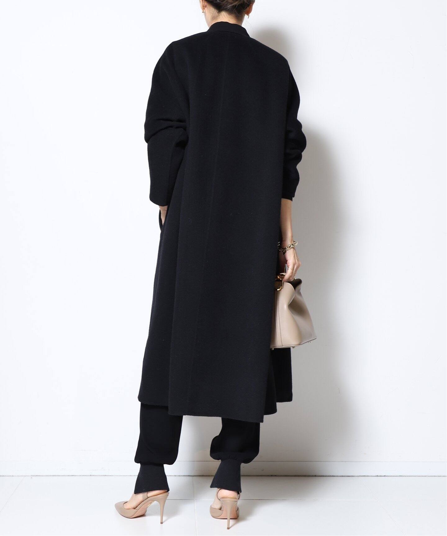 ウールアンゴラ OVER コート（ノーカラーコート）｜MUSE de Deuxieme  