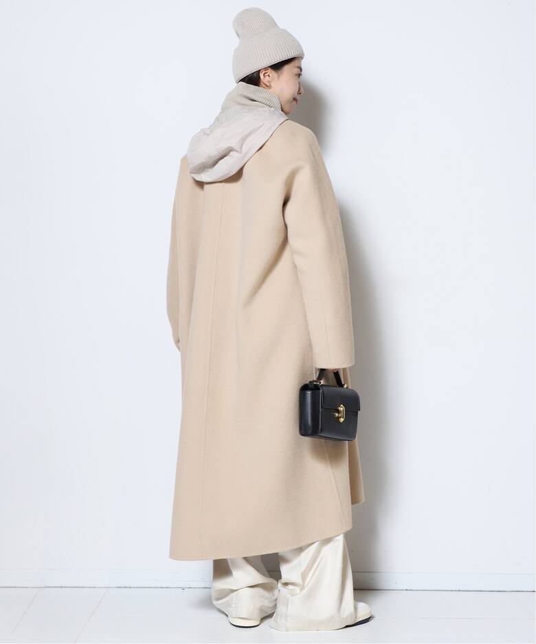 ウールアンゴラ OVER コート（ノーカラーコート）｜MUSE de Deuxieme  