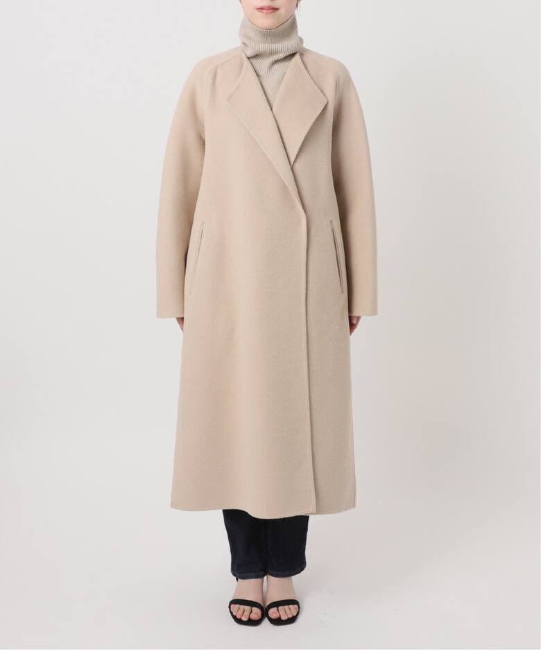 ウールアンゴラ OVER コート（ノーカラーコート）｜MUSE de Deuxieme  