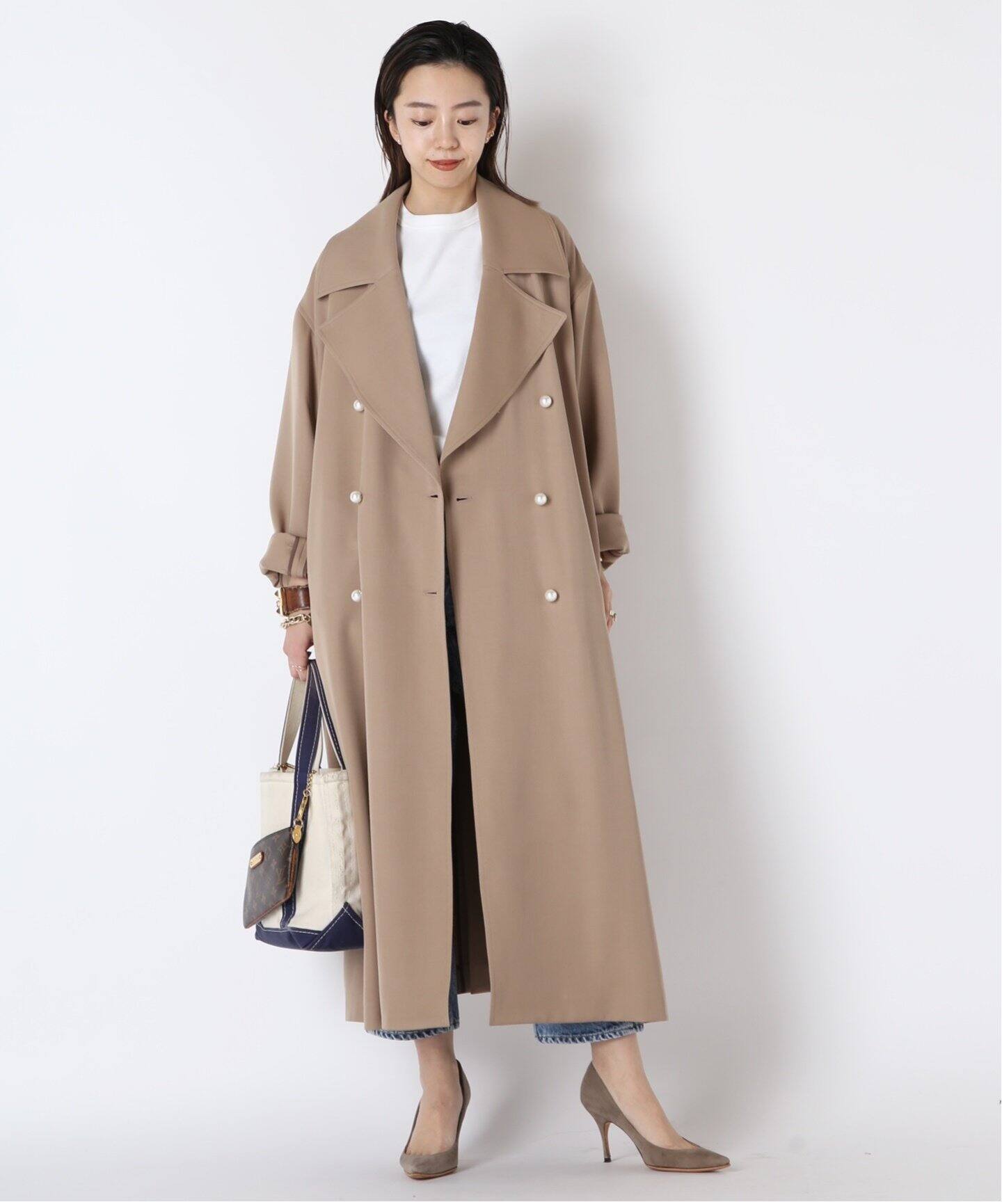 Col Pierrot/コルピエロ】PEARL TRENCH コート（トレンチコート  