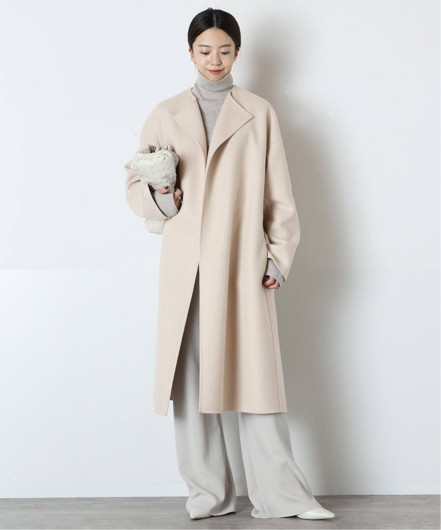 Col Pierrot/コルピエロ】*ノーカラー W FACE コート（ノーカラー  