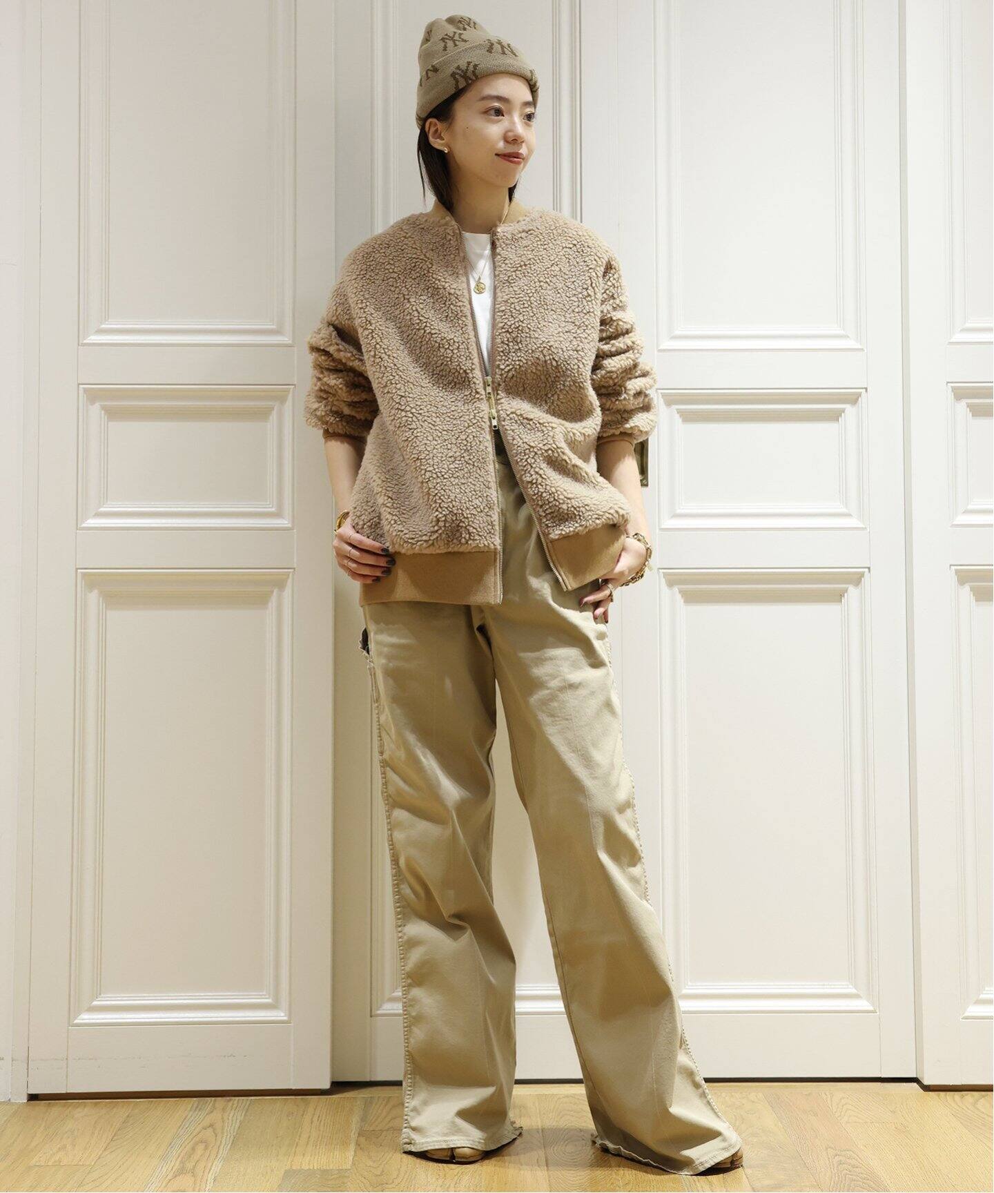 ADAWAS/アダワス】FAKE MOUTON BOMBER ジャケット（その他ブルゾン 