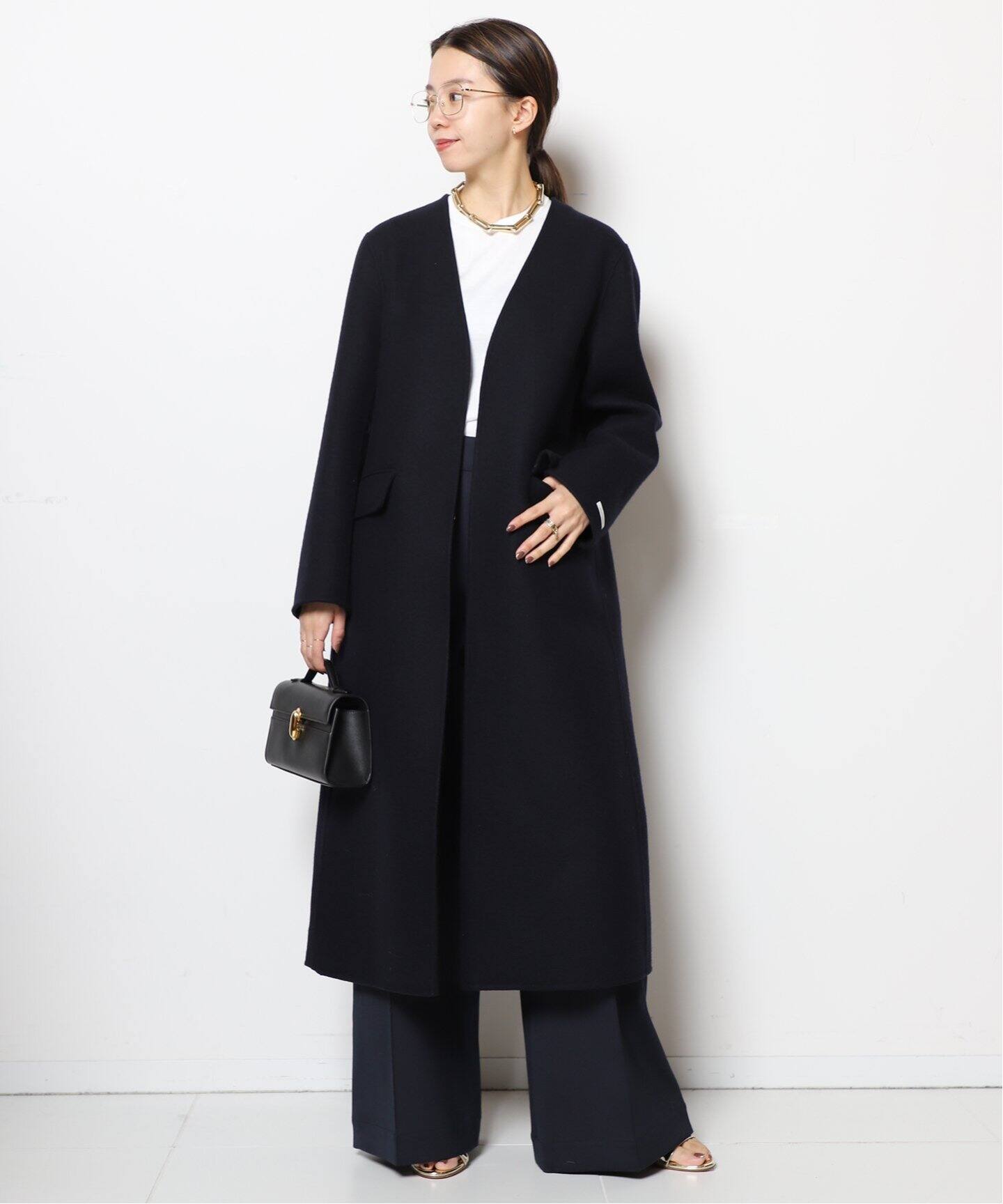 MACKINTOSH/マッキントッシュ】DOUBLE FACE ノーカラーコート（ノー 