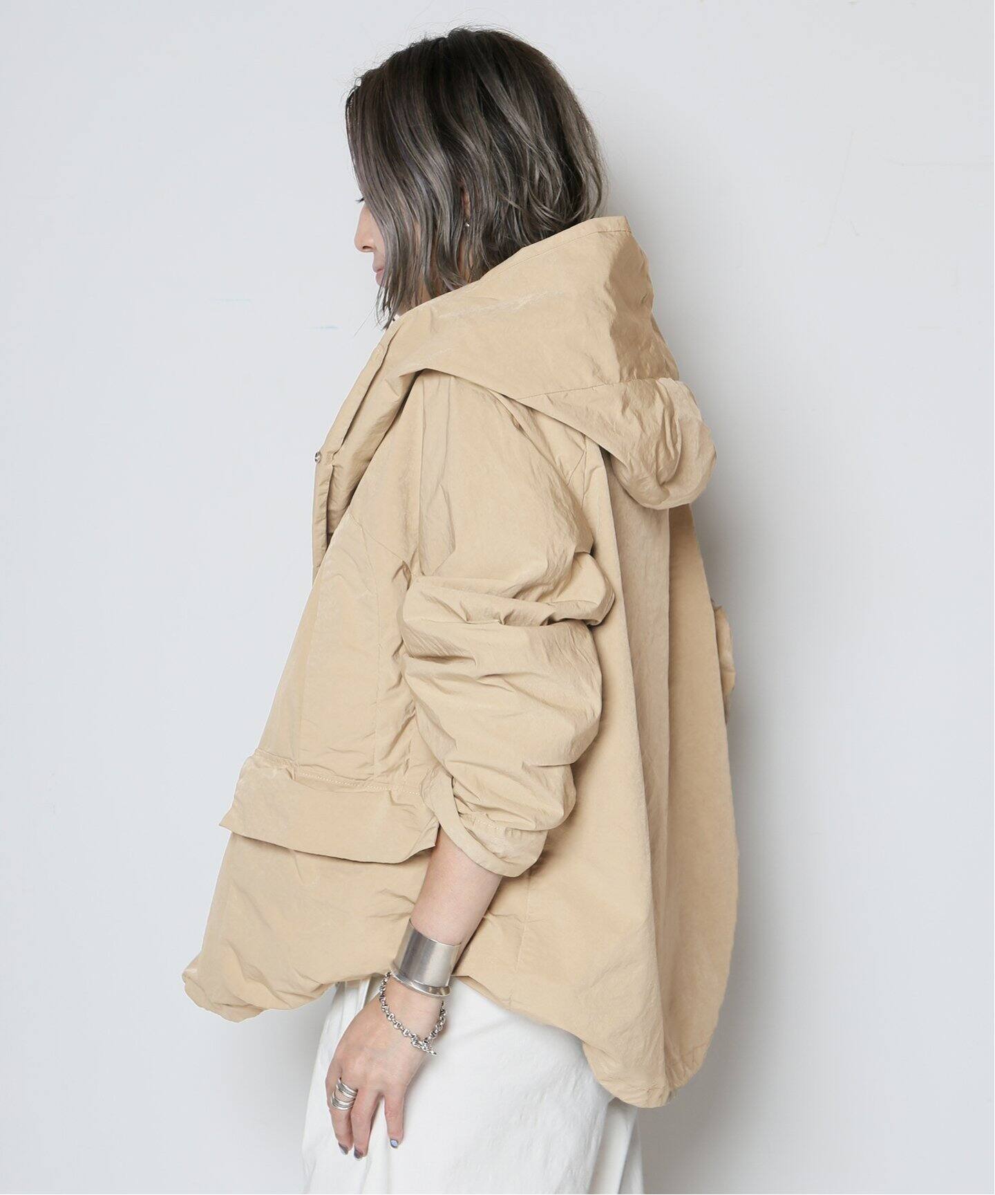 REMI RELIEF/レミレリーフ】フードショート丈 ブルゾン（マウンテン  