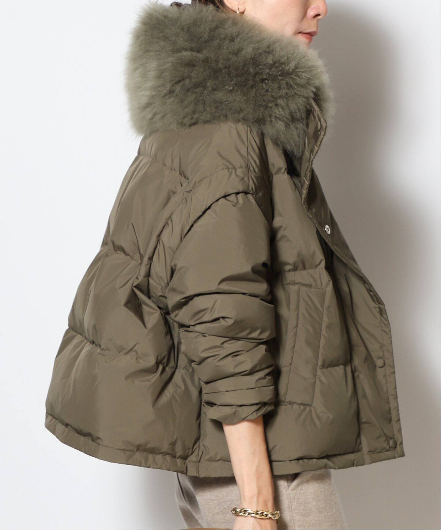 YVES SALOMON/イヴ サロモン】FURツキ ダウン（ダウンジャケット  