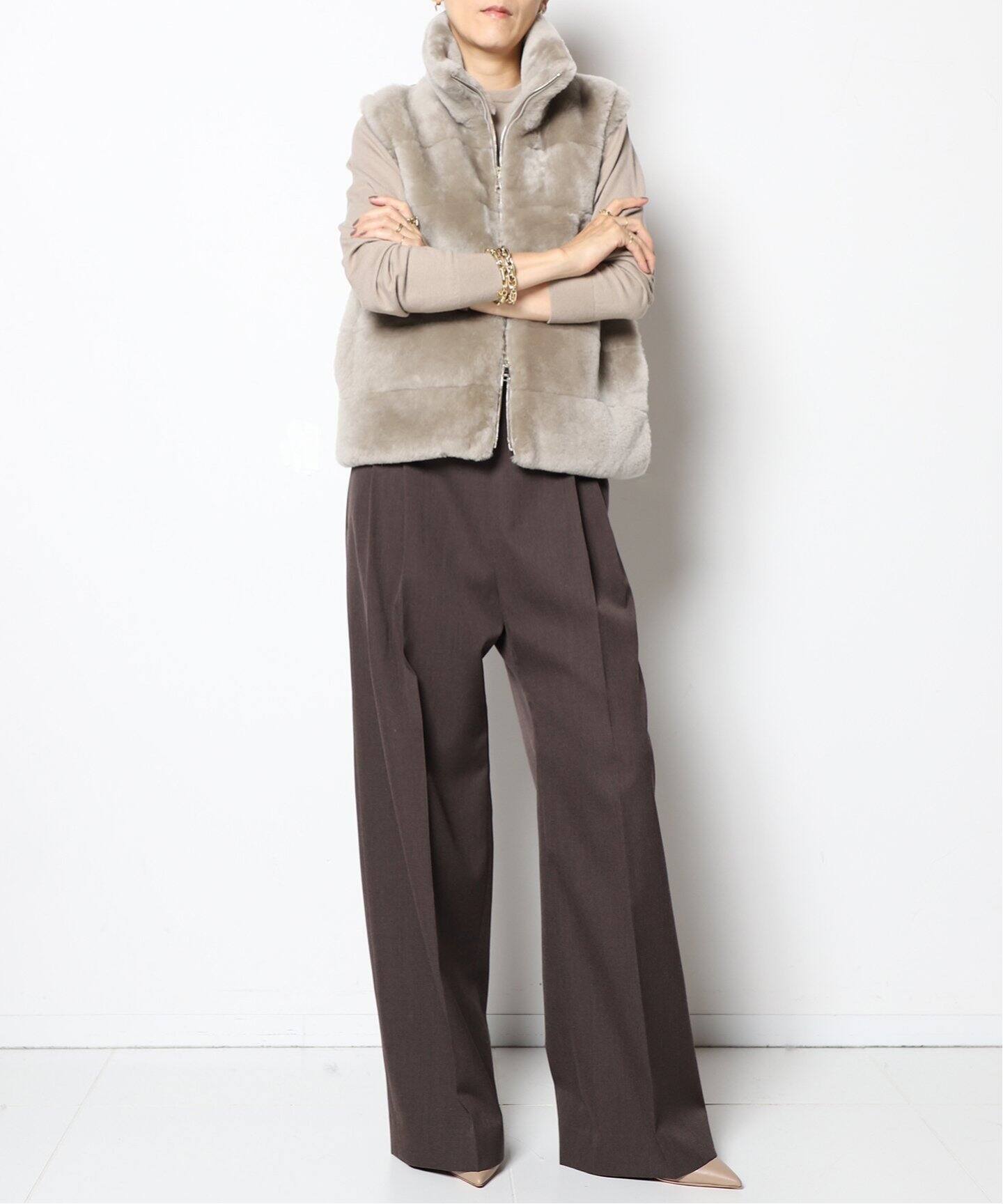 miney マイニー 中綿ベスト「ASHIME」新品未使用 EMMETI/エンメティー