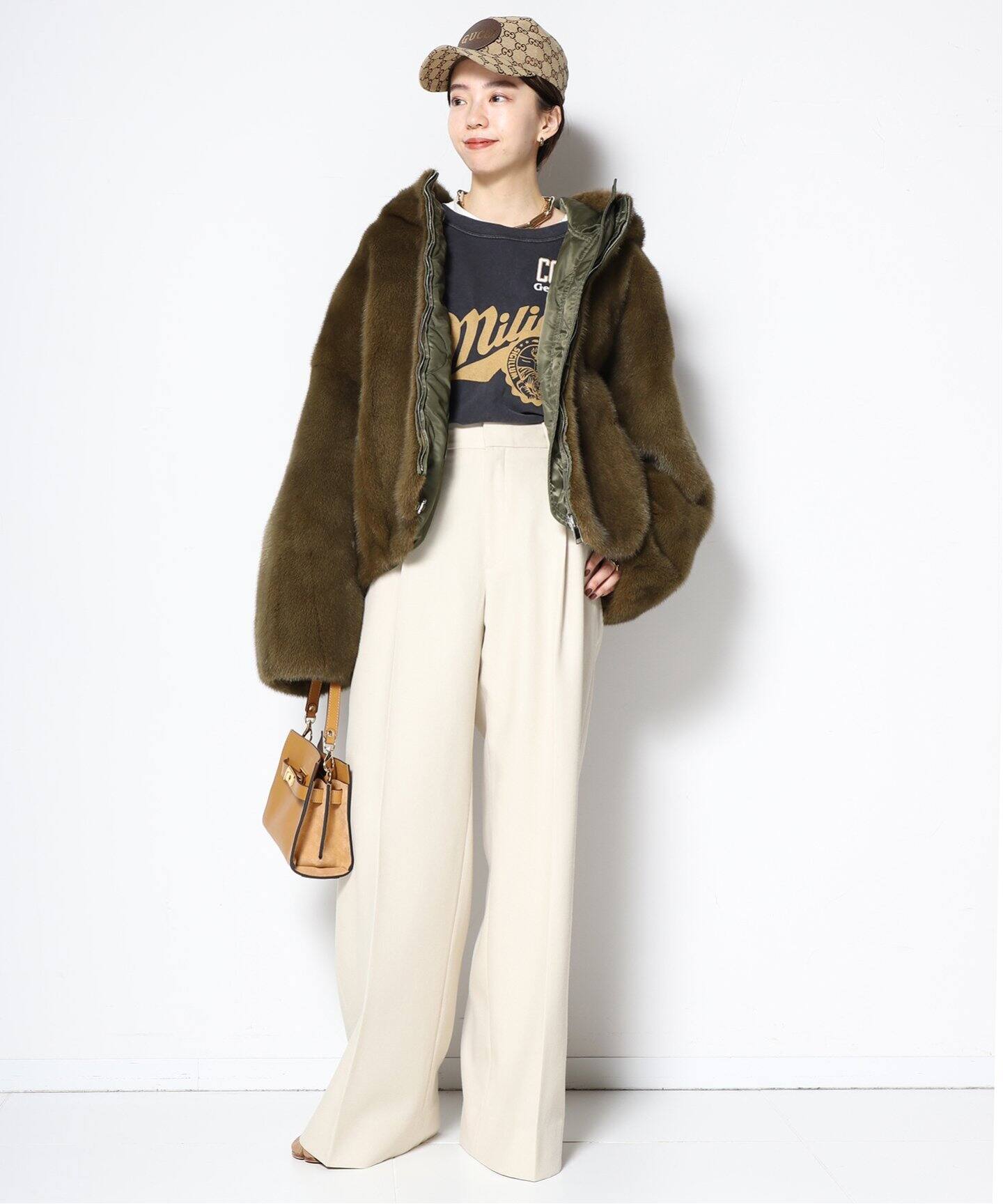 BLANCHA/ブランカ】MINK MILITARY BOMBER ジャケット（その他ブルゾン 