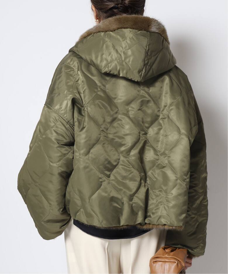 BLANCHA/ブランカ】MINK MILITARY BOMBER ジャケット（その他ブルゾン