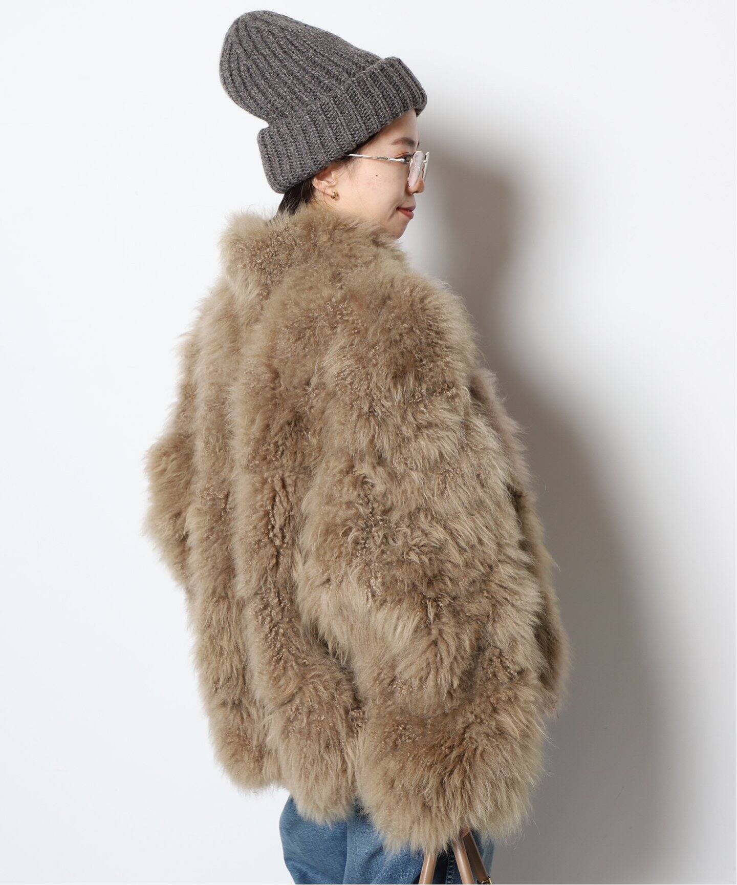 SIMONETTA RAVIZZA/シモネッタラヴィッツァ】CASHMERE GOAT FUR 