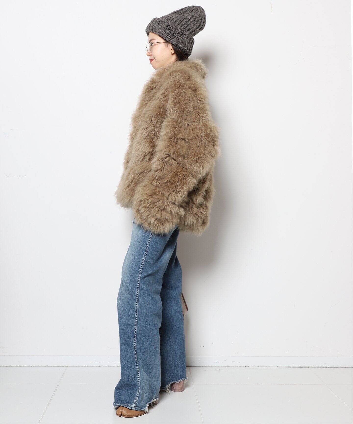 SIMONETTA RAVIZZA/シモネッタラヴィッツァ】CASHMERE GOAT FUR 
