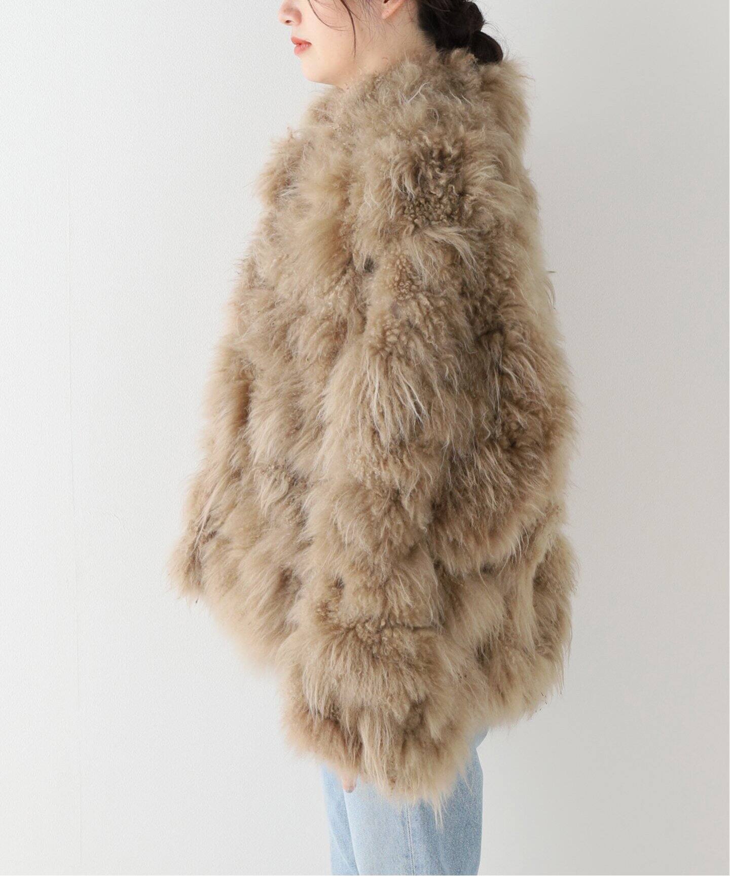 SIMONETTA RAVIZZA/シモネッタラヴィッツァ】CASHMERE GOAT FUR 