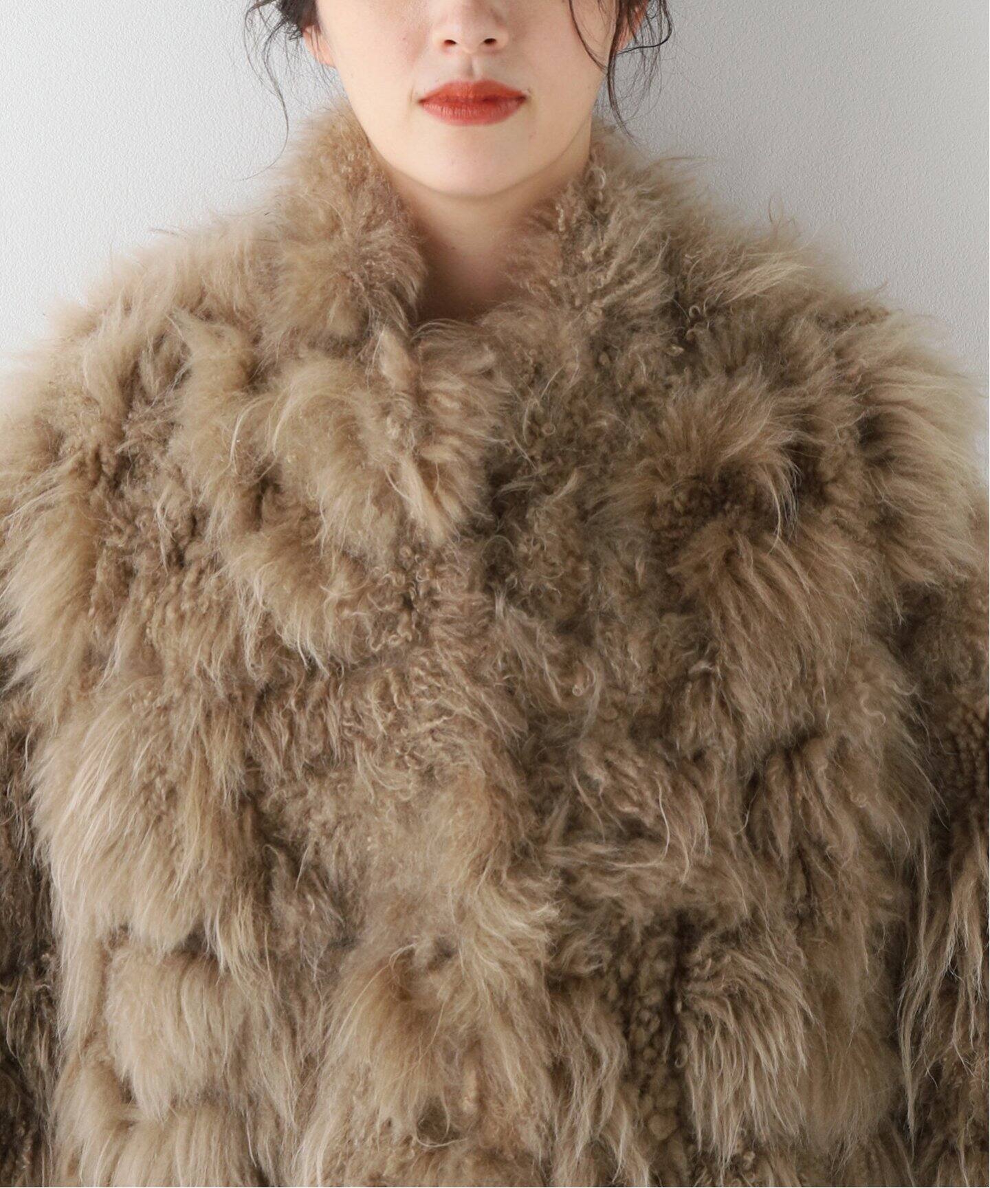SIMONETTA RAVIZZA/シモネッタラヴィッツァ】CASHMERE GOAT FUR 