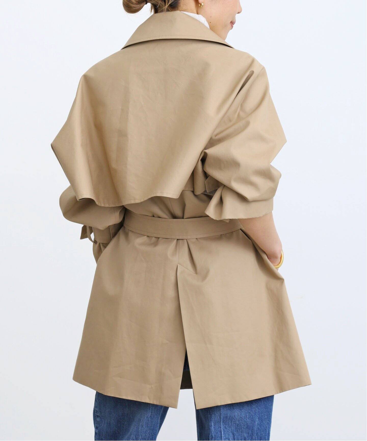 SHORT TRENCH COAT（トレンチコート）｜L 