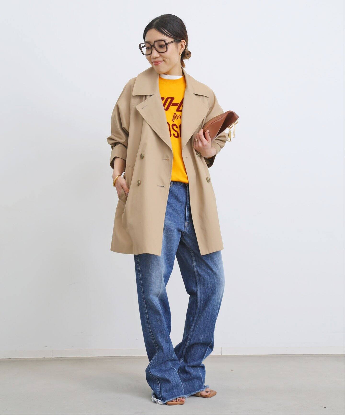 SHORT TRENCH COAT（トレンチコート）｜L