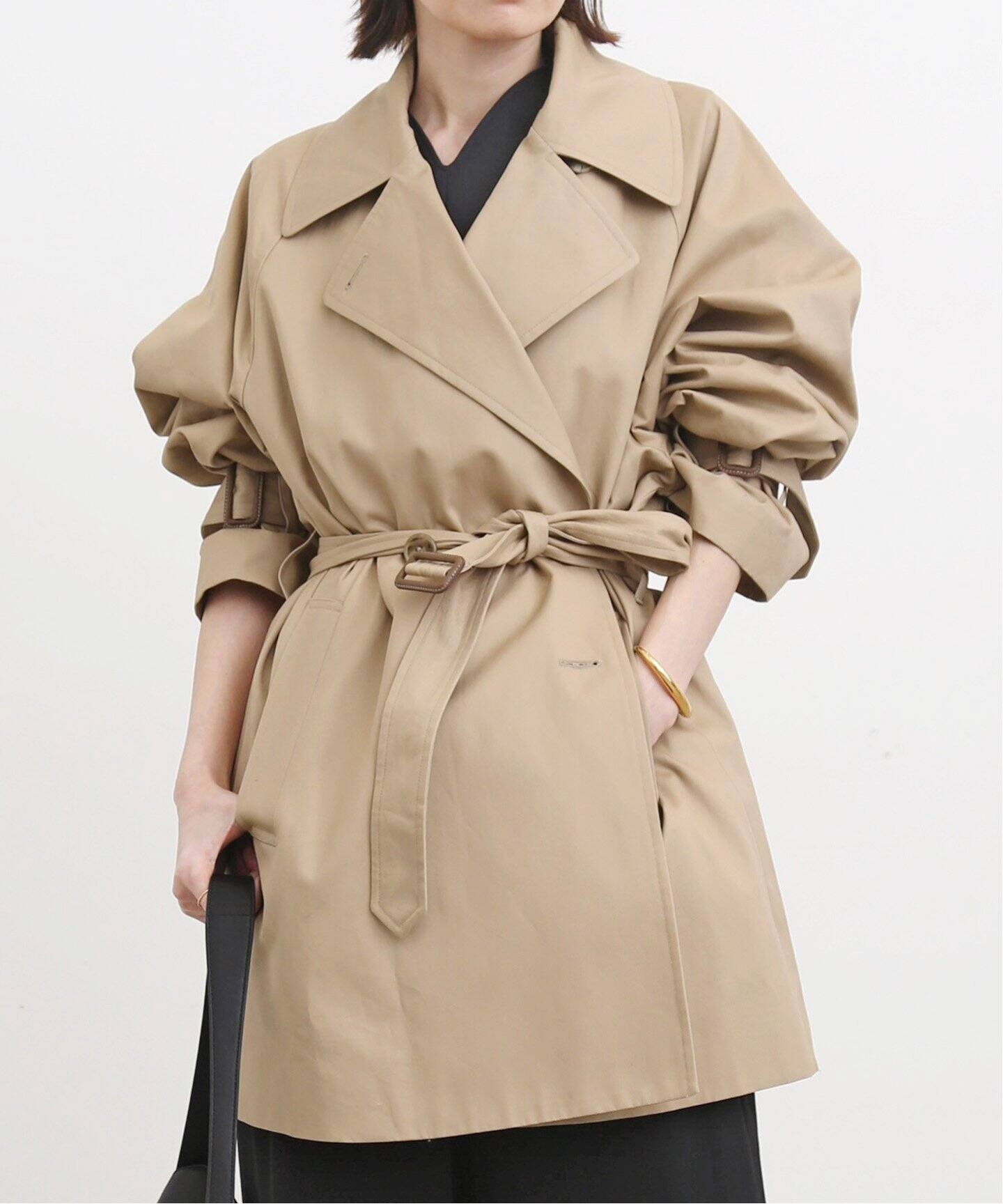 SHORT TRENCH COAT（トレンチコート）｜L 
