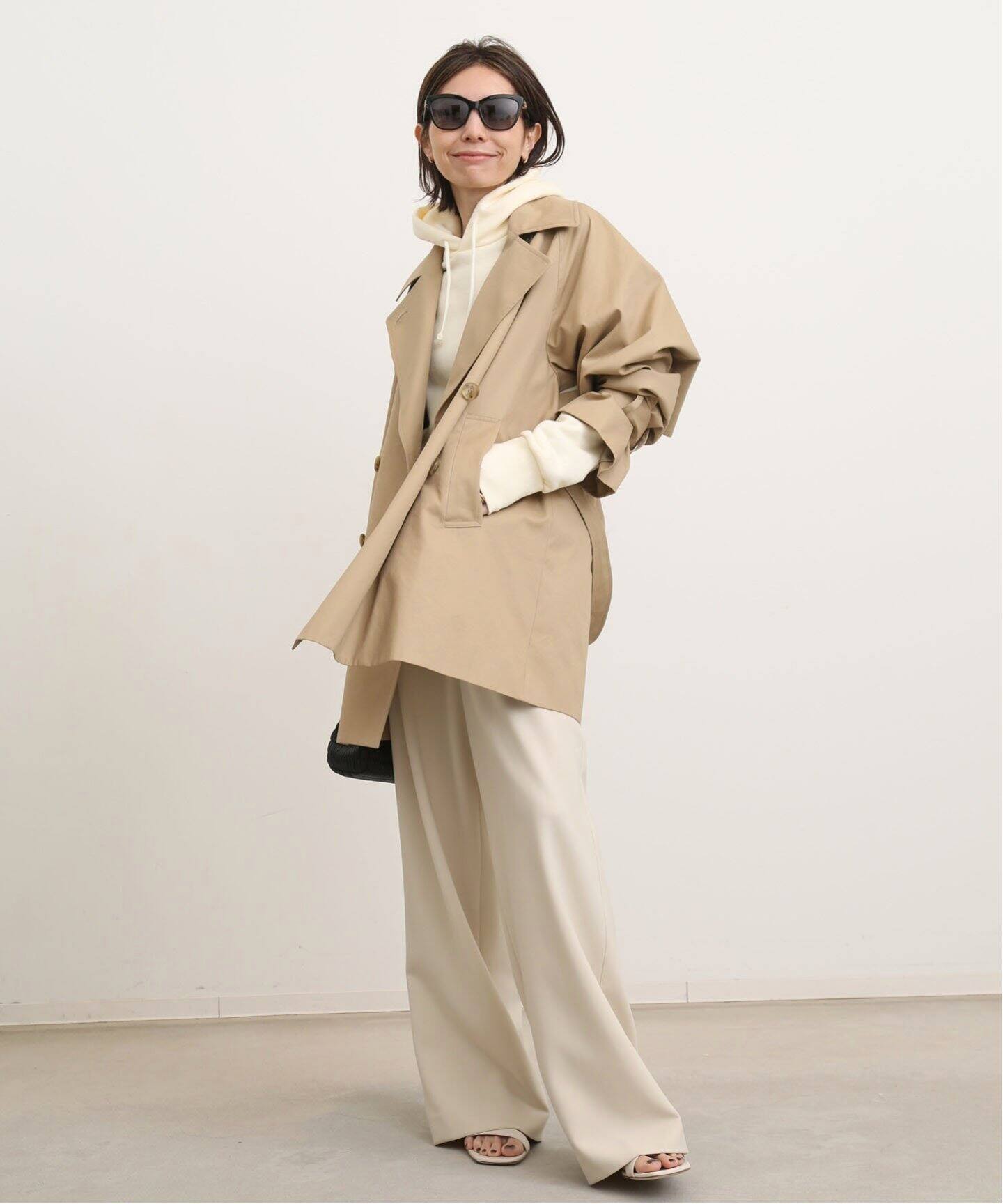 SHORT TRENCH COAT（トレンチコート）｜L 