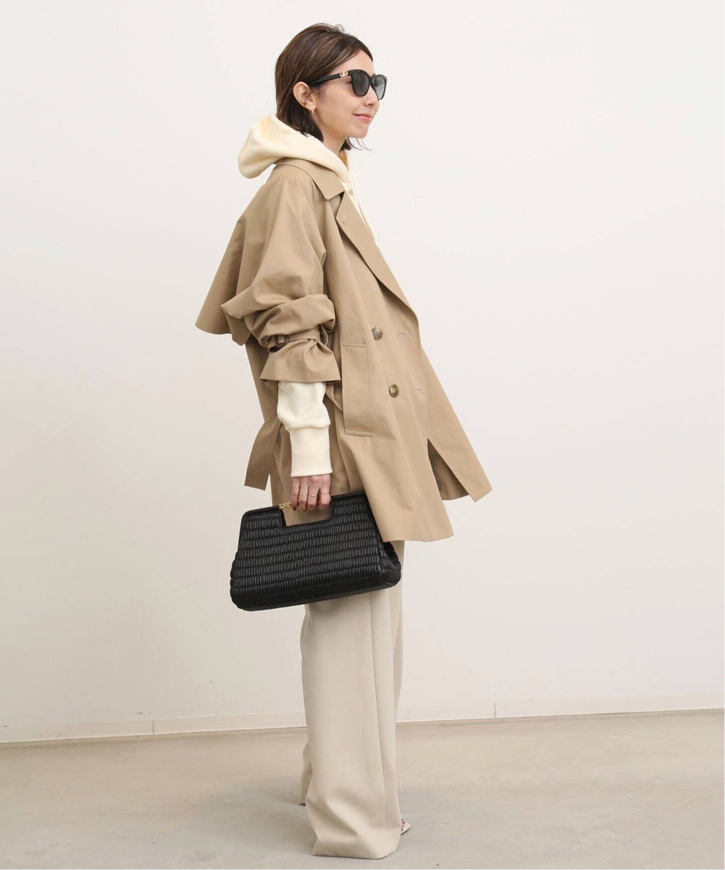 SHORT TRENCH COAT（トレンチコート）｜L