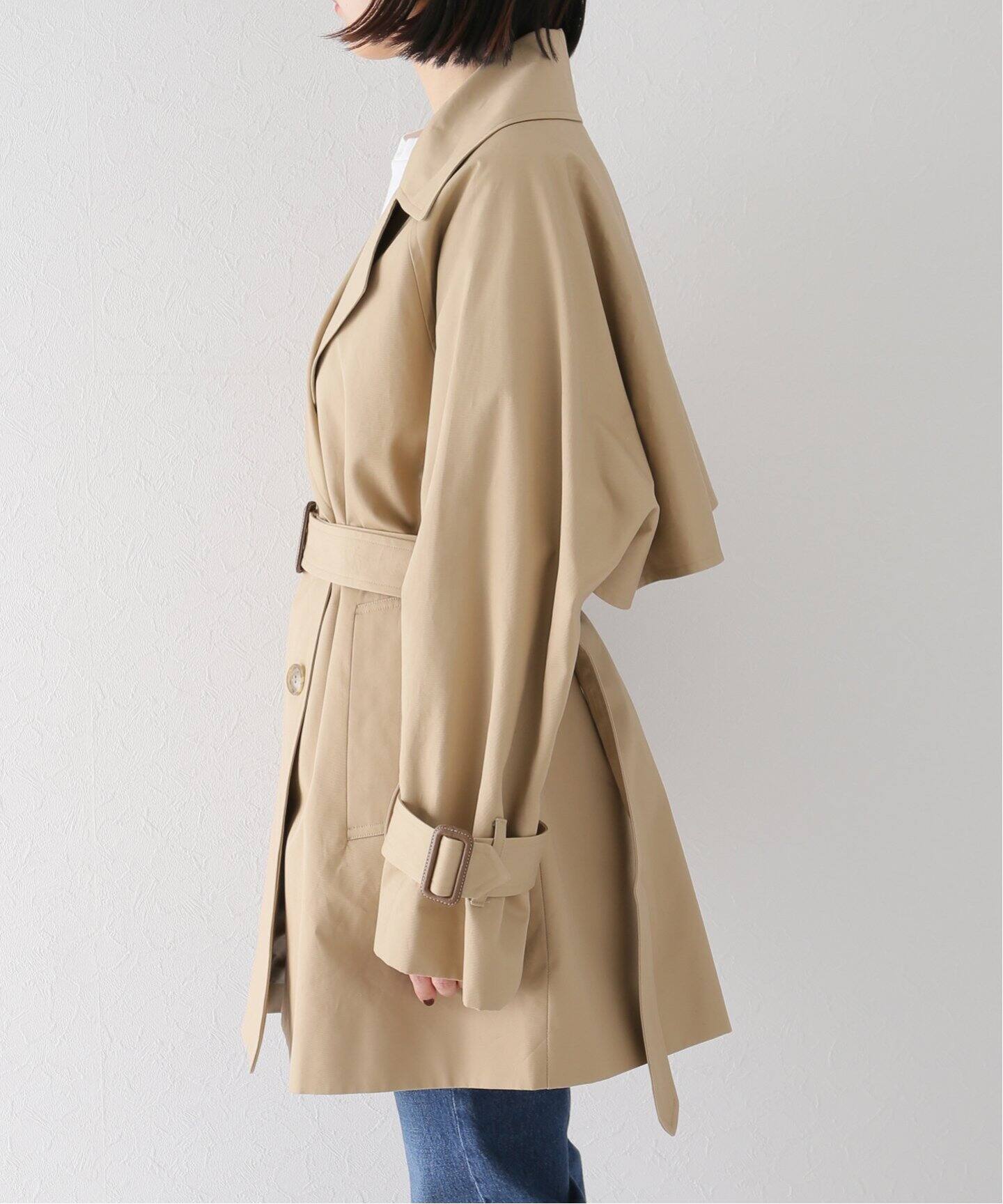 SHORT TRENCH COAT（トレンチコート）｜L 