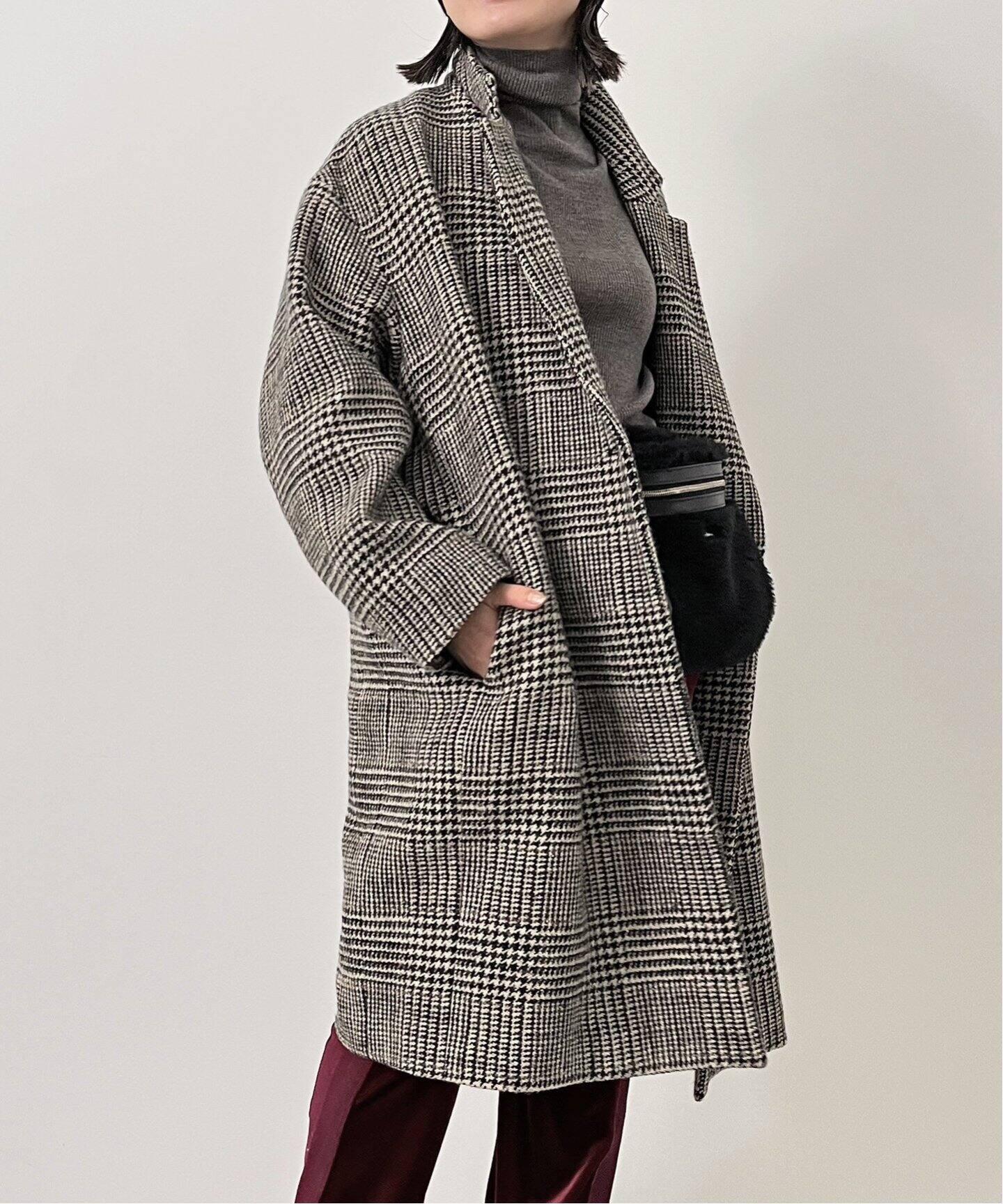 Check W Coat（その他ブルゾン／アウター）｜L 