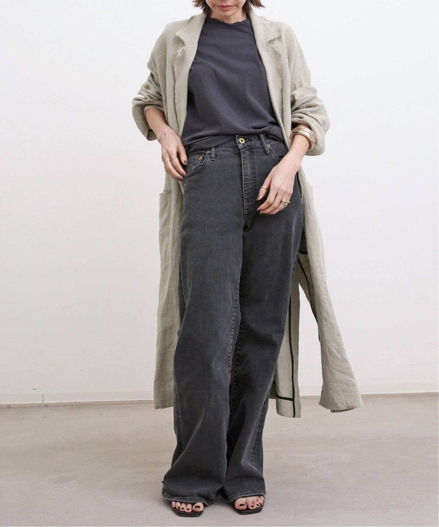 Linen Coat（チェスターコート）｜L 