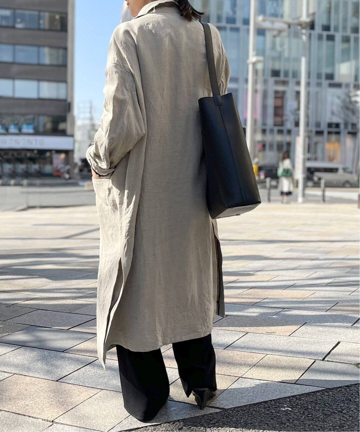 Linen Coat（チェスターコート）｜L 