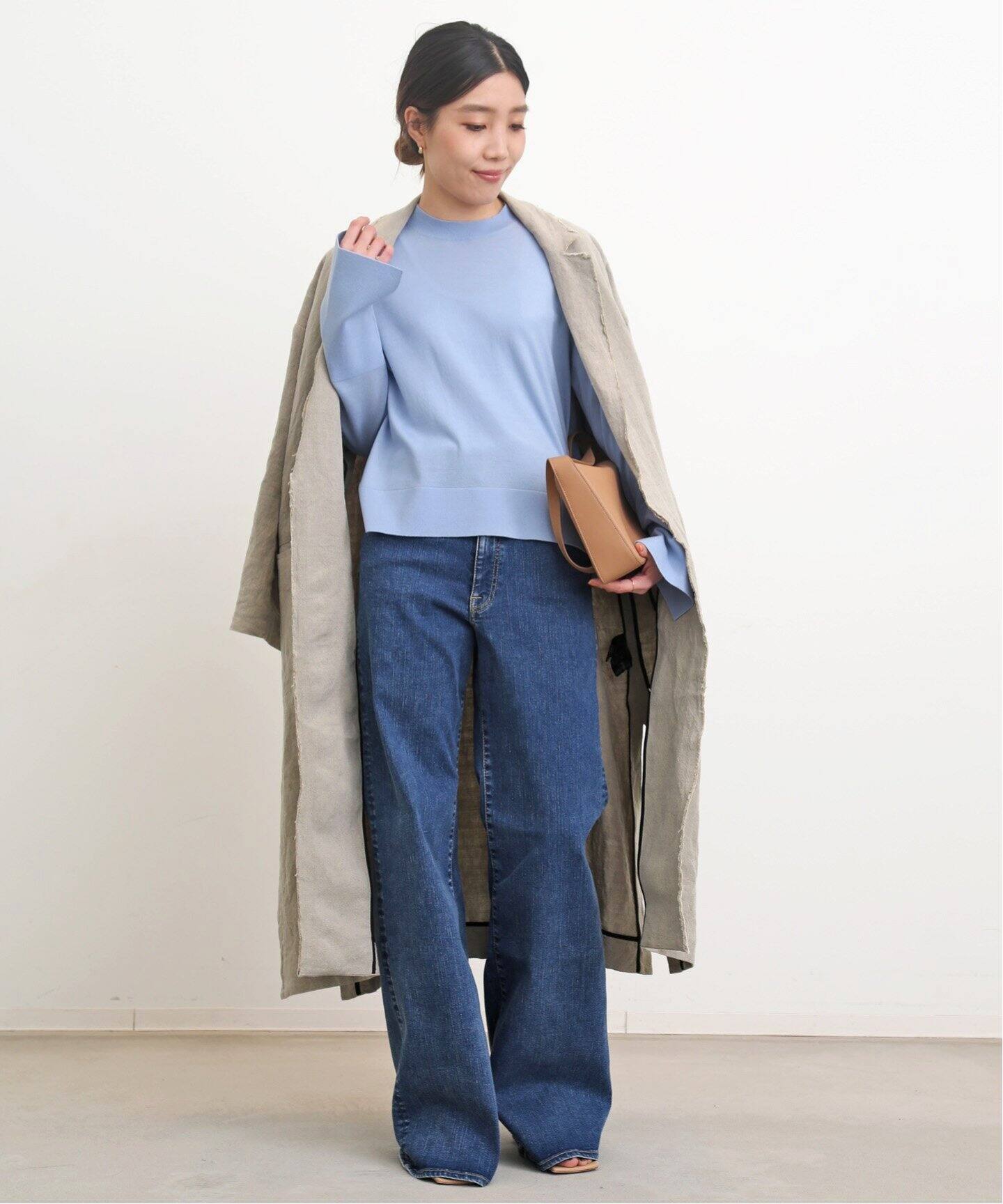 Linen Coat（チェスターコート）｜L 