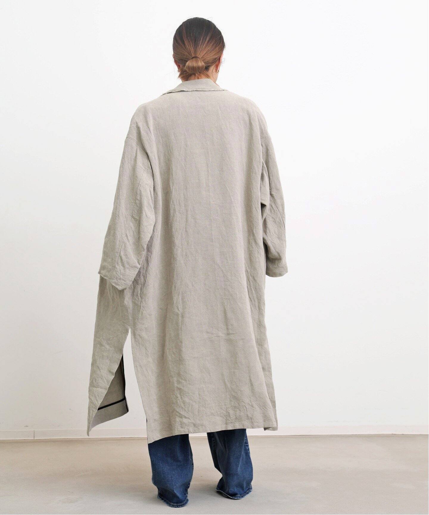 Linen Coat（チェスターコート）｜L 