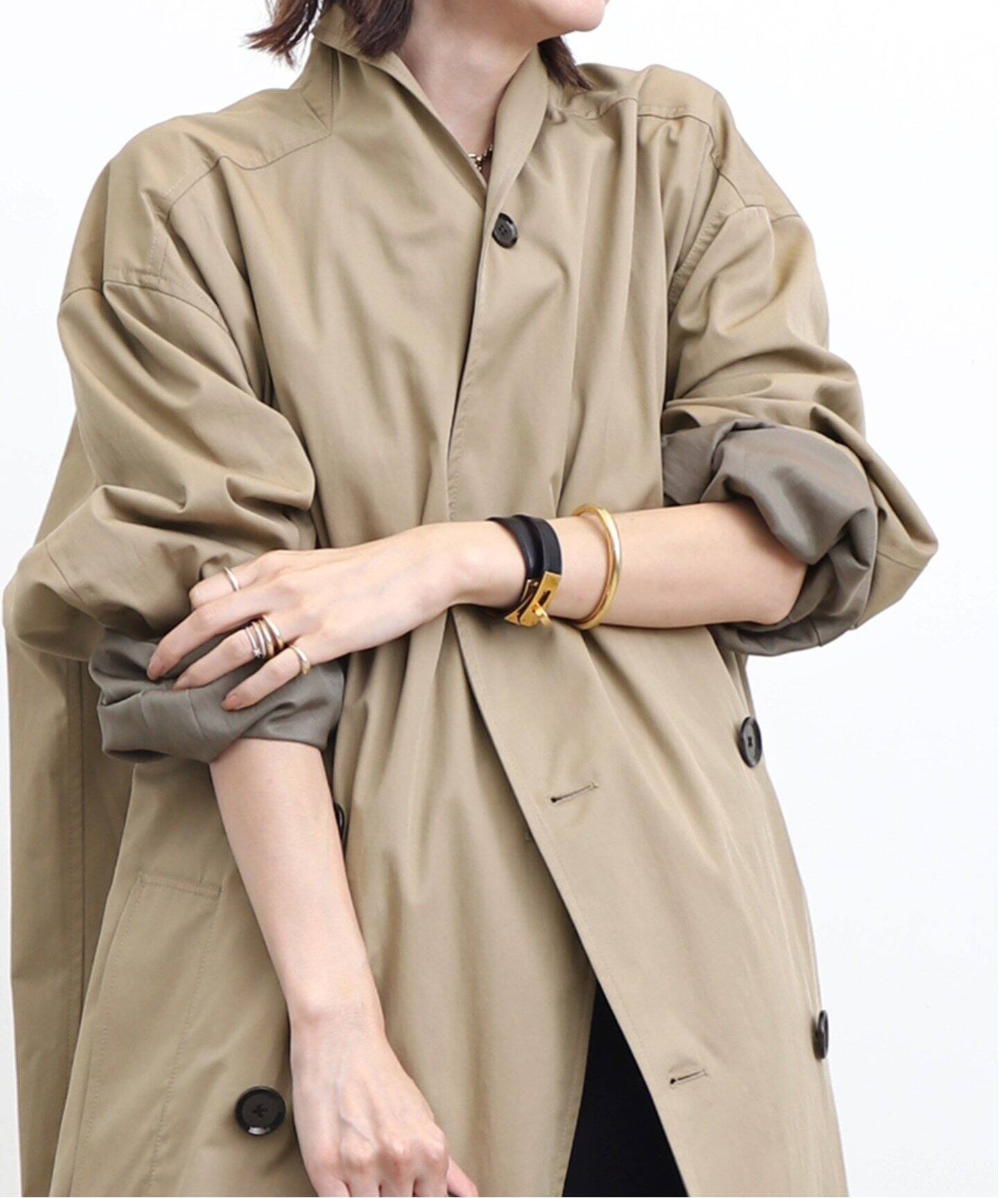 LE MAIRE/ルメール】 WRAP COLLAR TRENCH（トレンチコート）｜L 